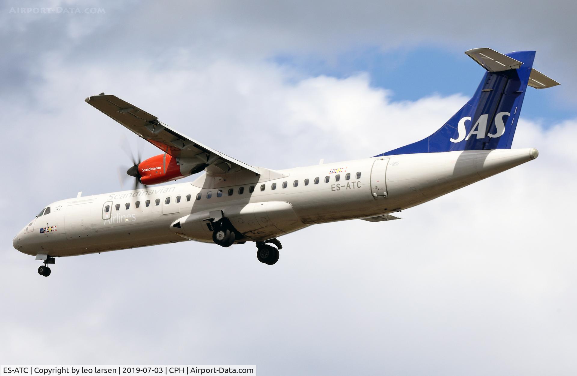 ES-ATC, 2014 ATR 72-212A C/N 1164, Copenhagen 3.7.2019 final to R-30