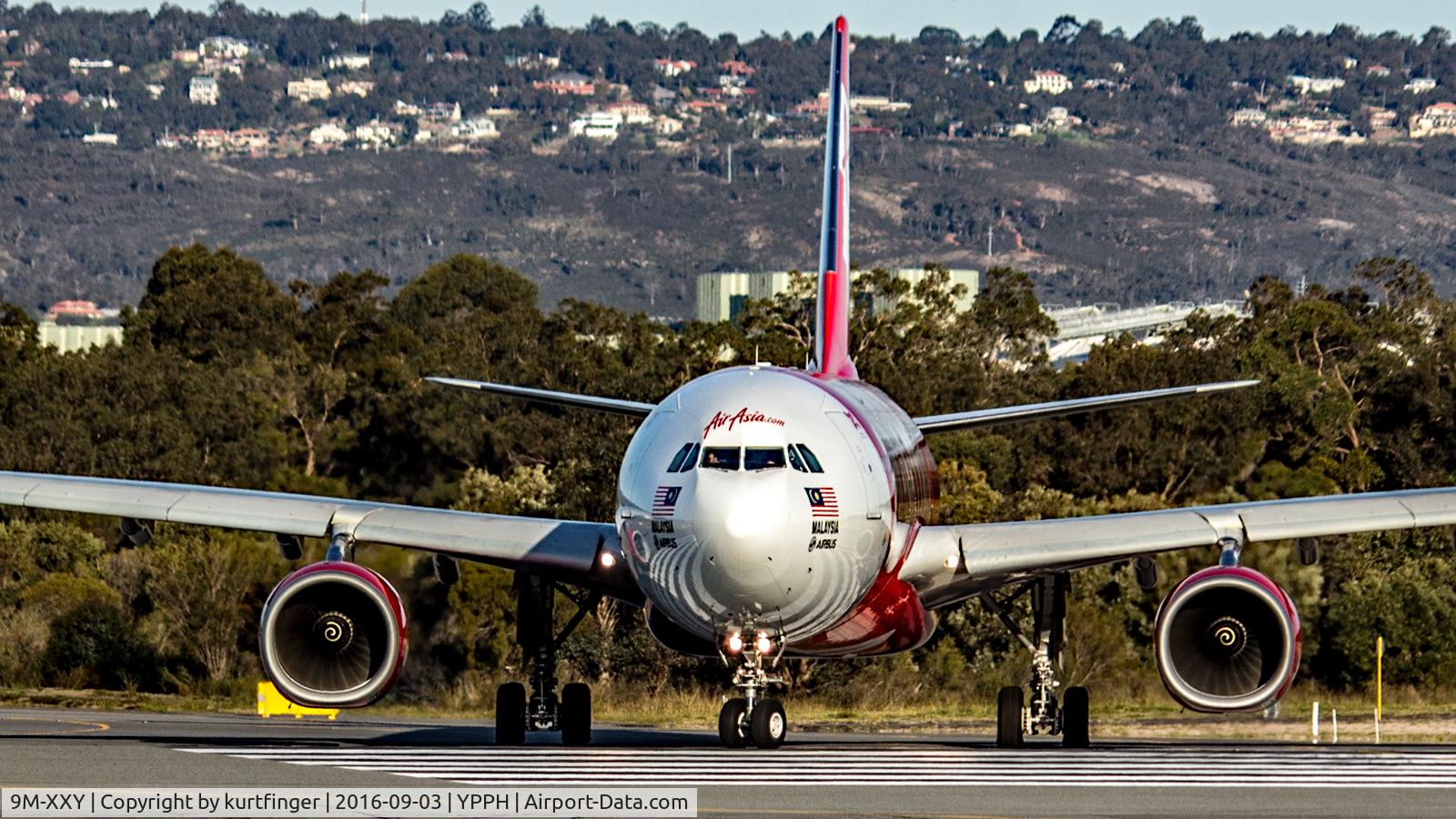 9M-XXY, 2015 Airbus A330-343 C/N 1600, Airbus A330-343. AirAsiaX 9M-XXY. YPPH 3-9-16.