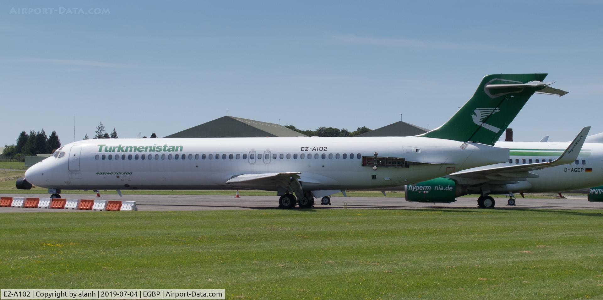 EZ-A102, 2001 Boeing 717-22K C/N 55154, Parting out at Kemble