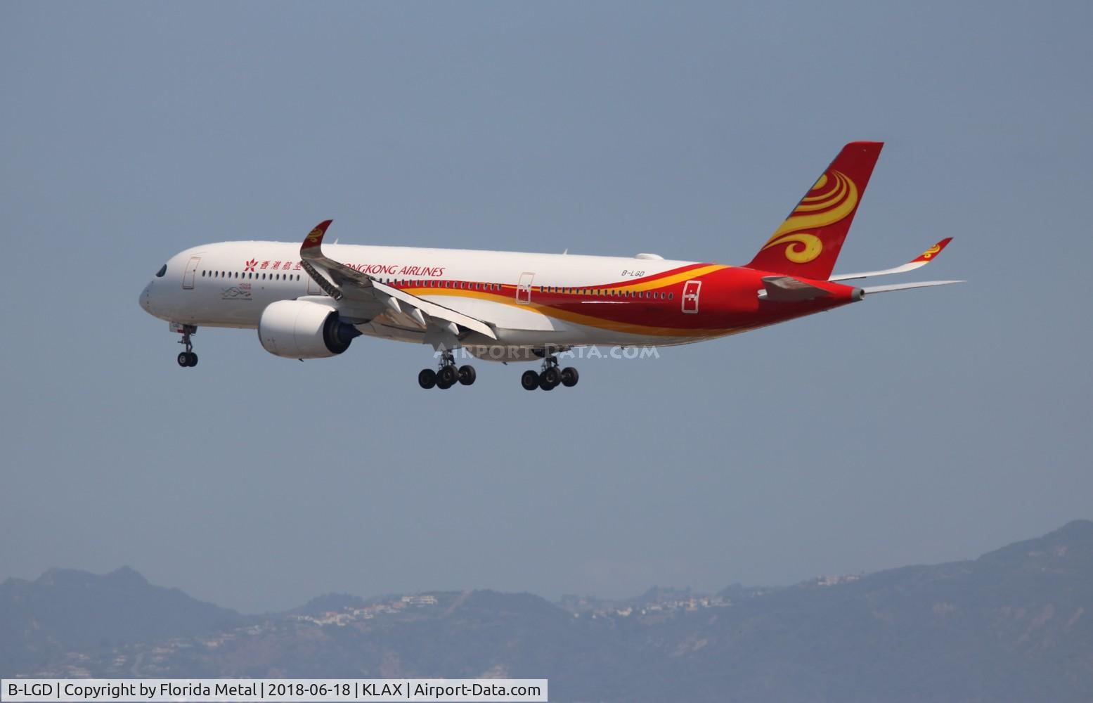 B-LGD, 2018 Airbus A350-941 C/N 187, LAX spotting