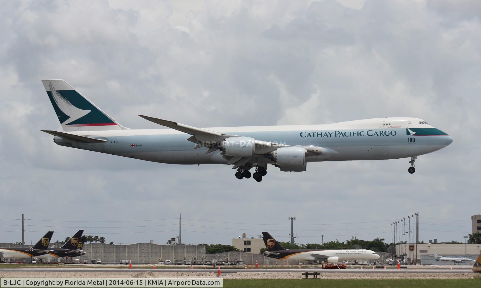 B-LJC, 2011 Boeing 747-867F/SCD C/N 39240, MIA spotting