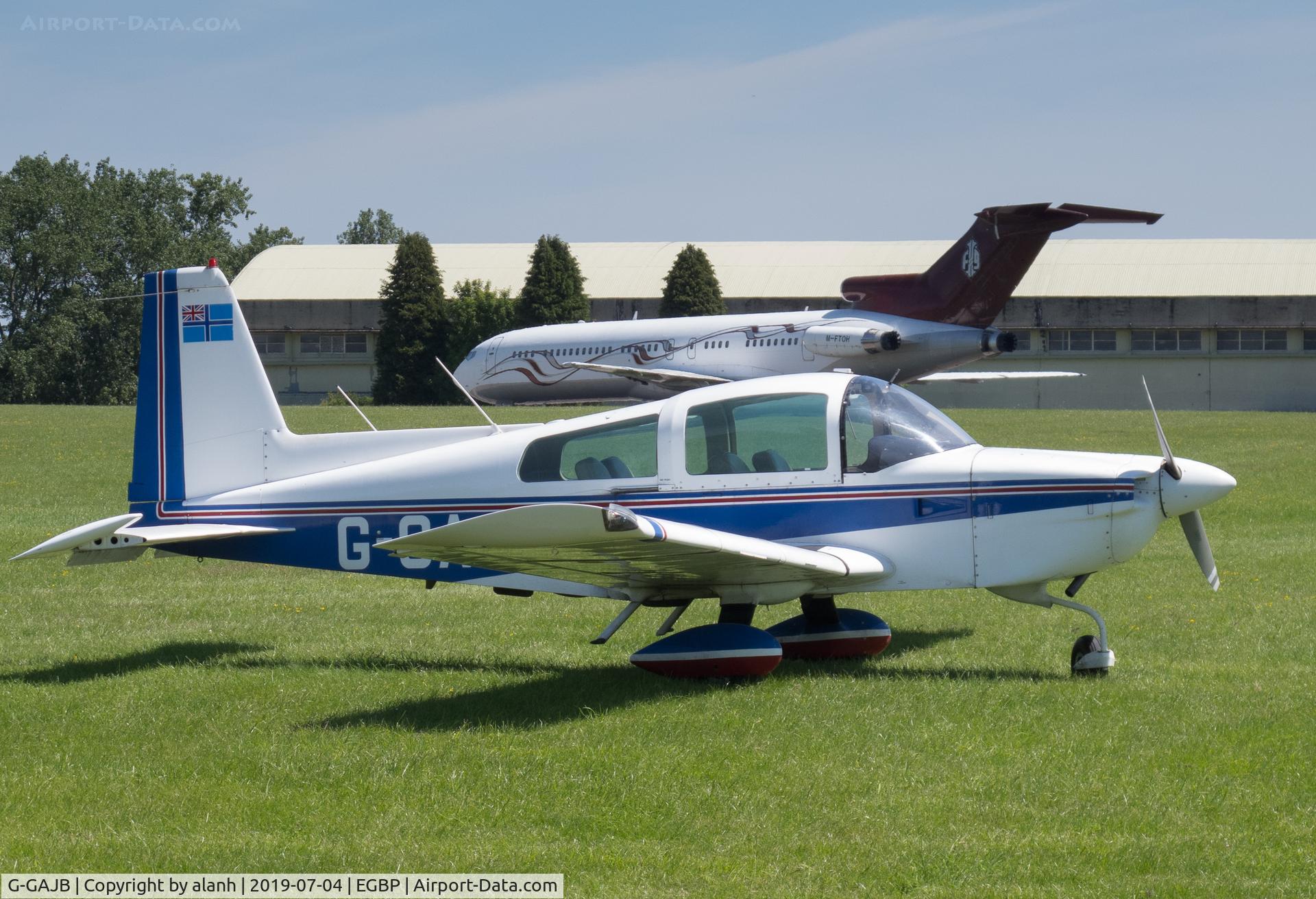 G-GAJB, 1979 Gulfstream American AA-5B Tiger C/N AA5B-1179, Parked near Kemble tower