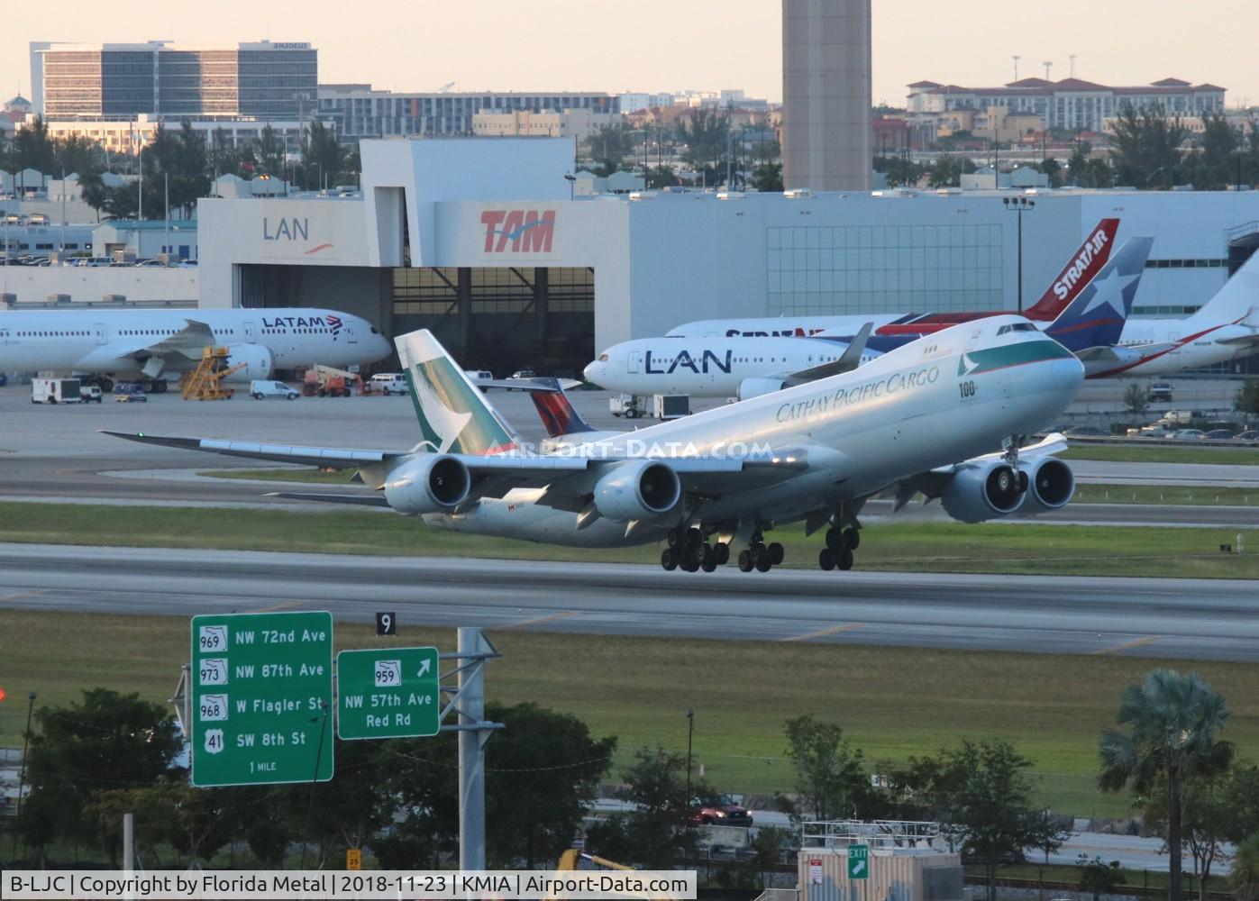 B-LJC, 2011 Boeing 747-867F/SCD C/N 39240, MIA spotting