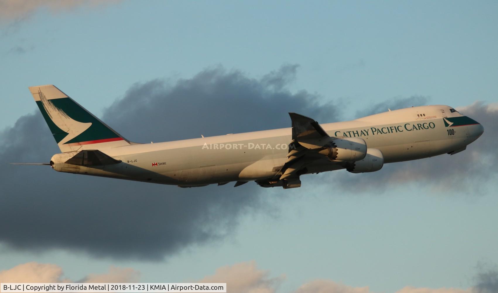 B-LJC, 2011 Boeing 747-867F/SCD C/N 39240, MIA spotting