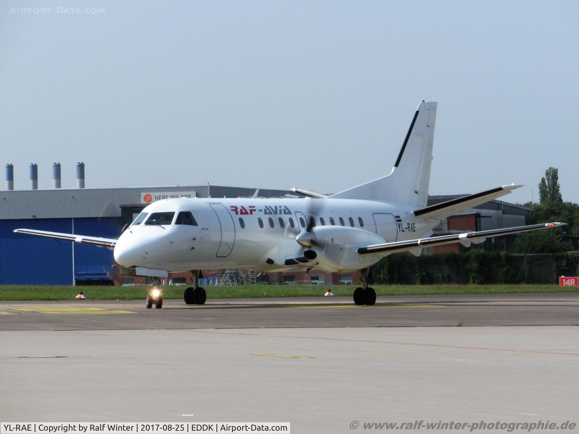 YL-RAE, 1991 Saab 340B C/N 340B-225, Saab Scania 340B - MTL RAF Avia - 340B-225 - YL-RAE - 25.08.2017 - CGN