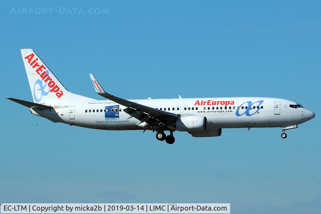 EC-LTM, 2012 Boeing 737-85P C/N 36591, Landing