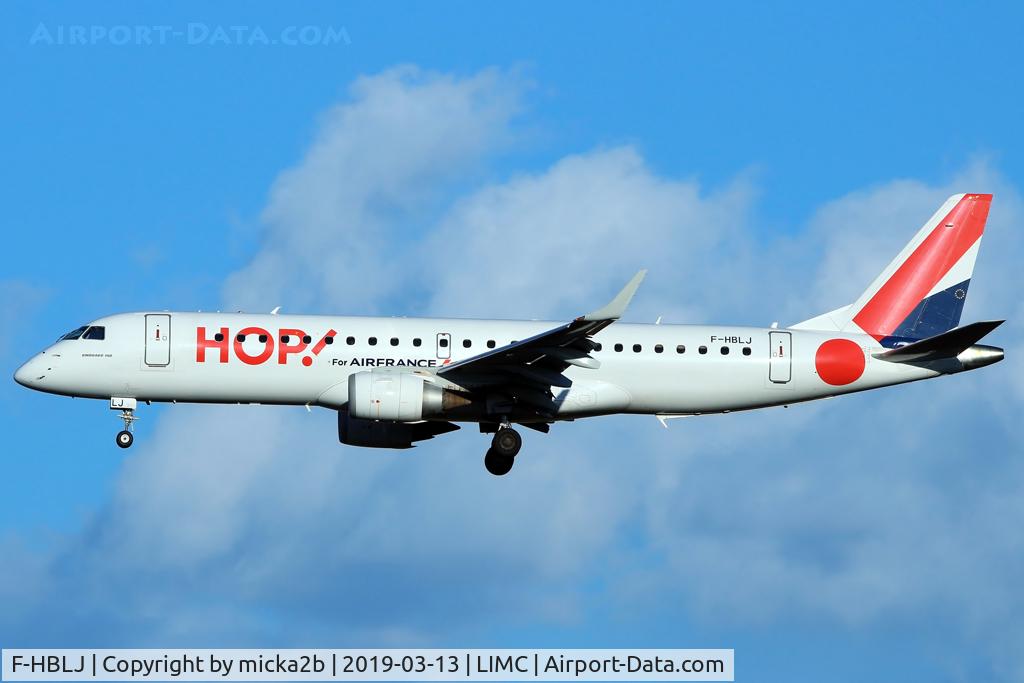 F-HBLJ, 2009 Embraer 190LR (ERJ-190-100LR) C/N 19000133, Landing