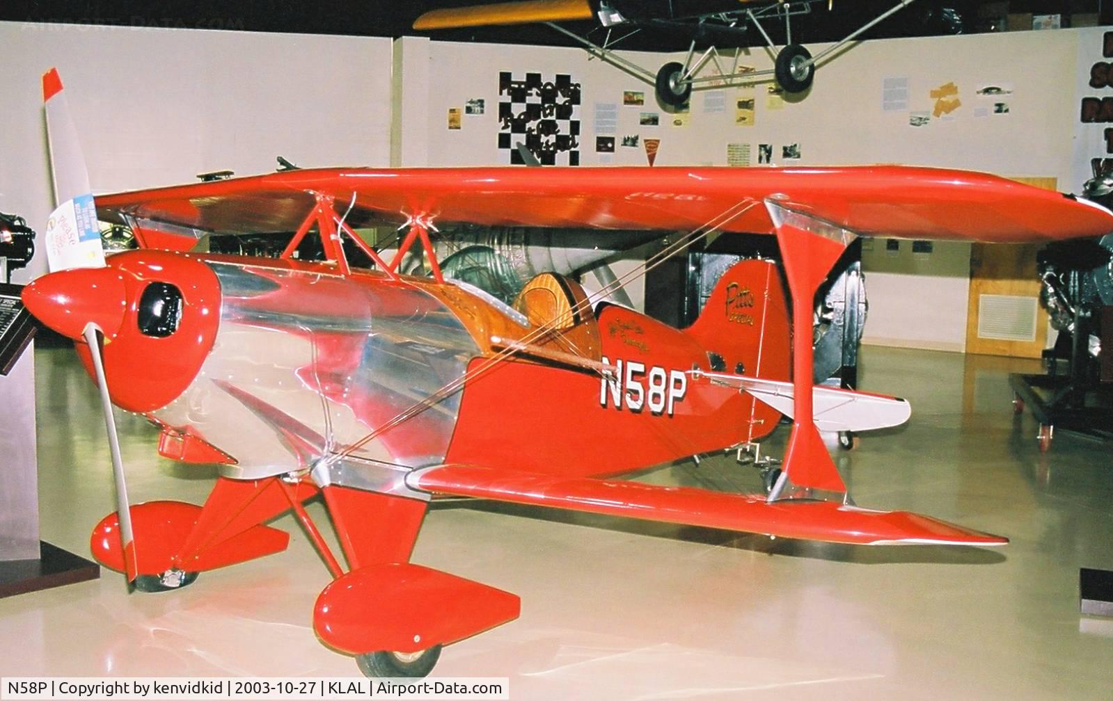 N58P, 1969 Poberezny-Pitts Special P-6 C/N 106, At Lakeland EAA Museum.
