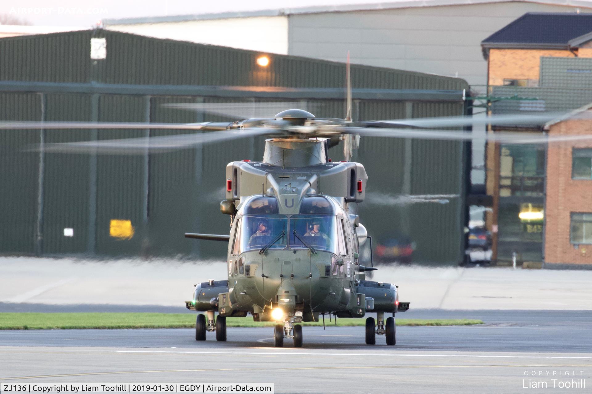 ZJ136, Westland Merlin HC.3i C/N 50191/RAF20, ZJ136 at RNAS Yeovilton