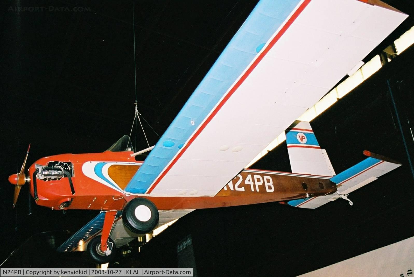N24PB, 1975 Evans VP-1 Volksplane C/N V1522, At Lakeland EAA Museum.