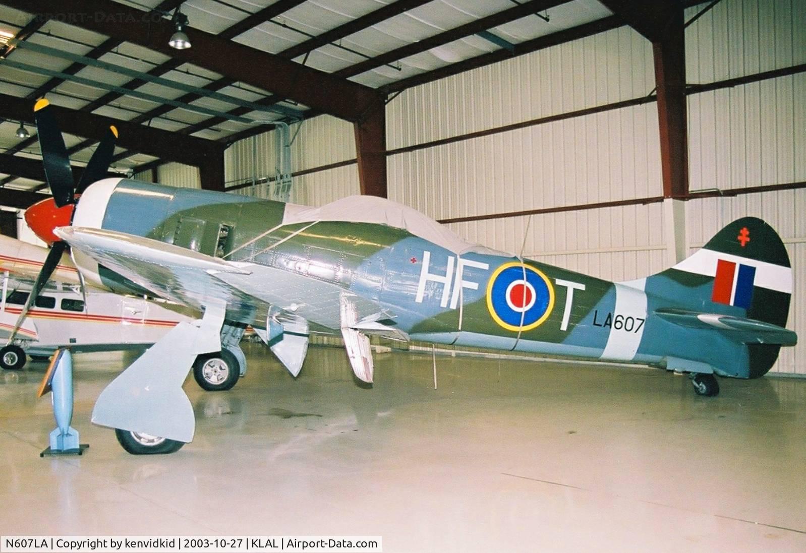 N607LA, Hawker Tempest II C/N LA607, At Lakeland Museum.