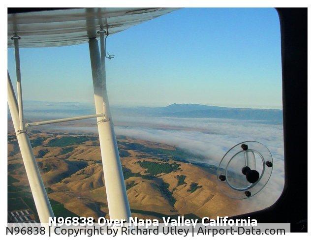 N96838, 1946 Taylorcraft BC12-D C/N 9138, Flight over Napa.