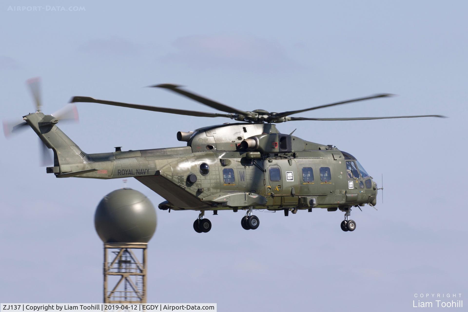 ZJ137, AgustaWestland EH-101 Merlin HC.3i C/N 50195/RAF21, ZJ137 at RNAS Yeovilton