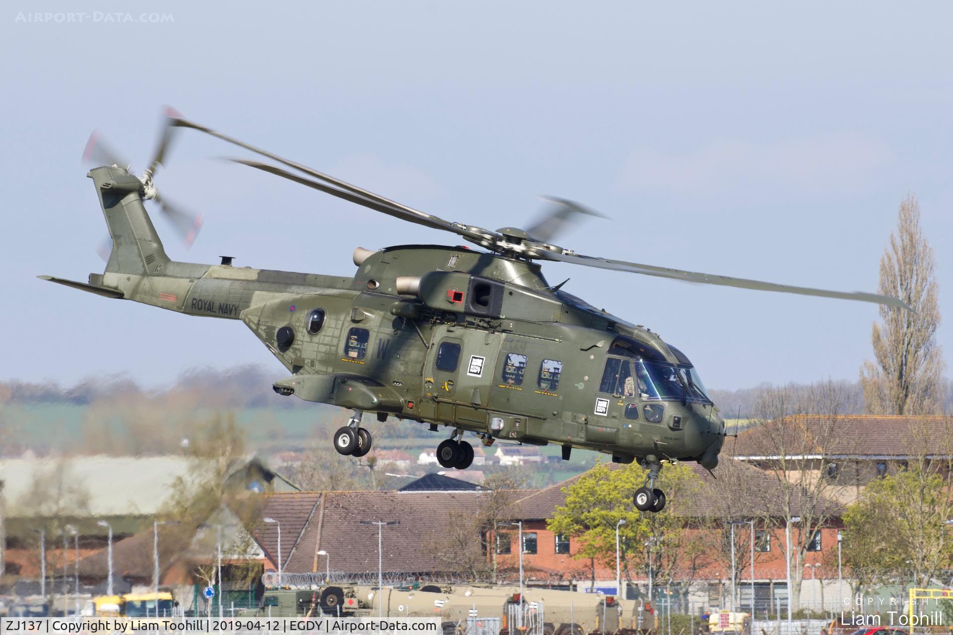 ZJ137, AgustaWestland EH-101 Merlin HC.3i C/N 50195/RAF21, ZJ137 at RNAS Yeovilton