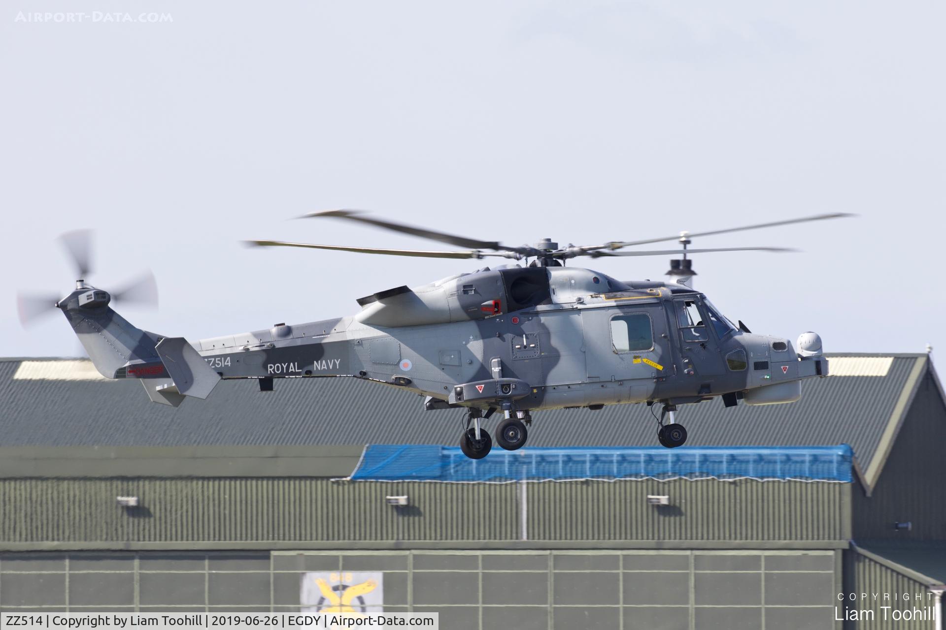 ZZ514, 2014 AgustaWestland AW-159 Wildcat HMA.2 C/N 519, ZZ514 at RNAS Yeovilton