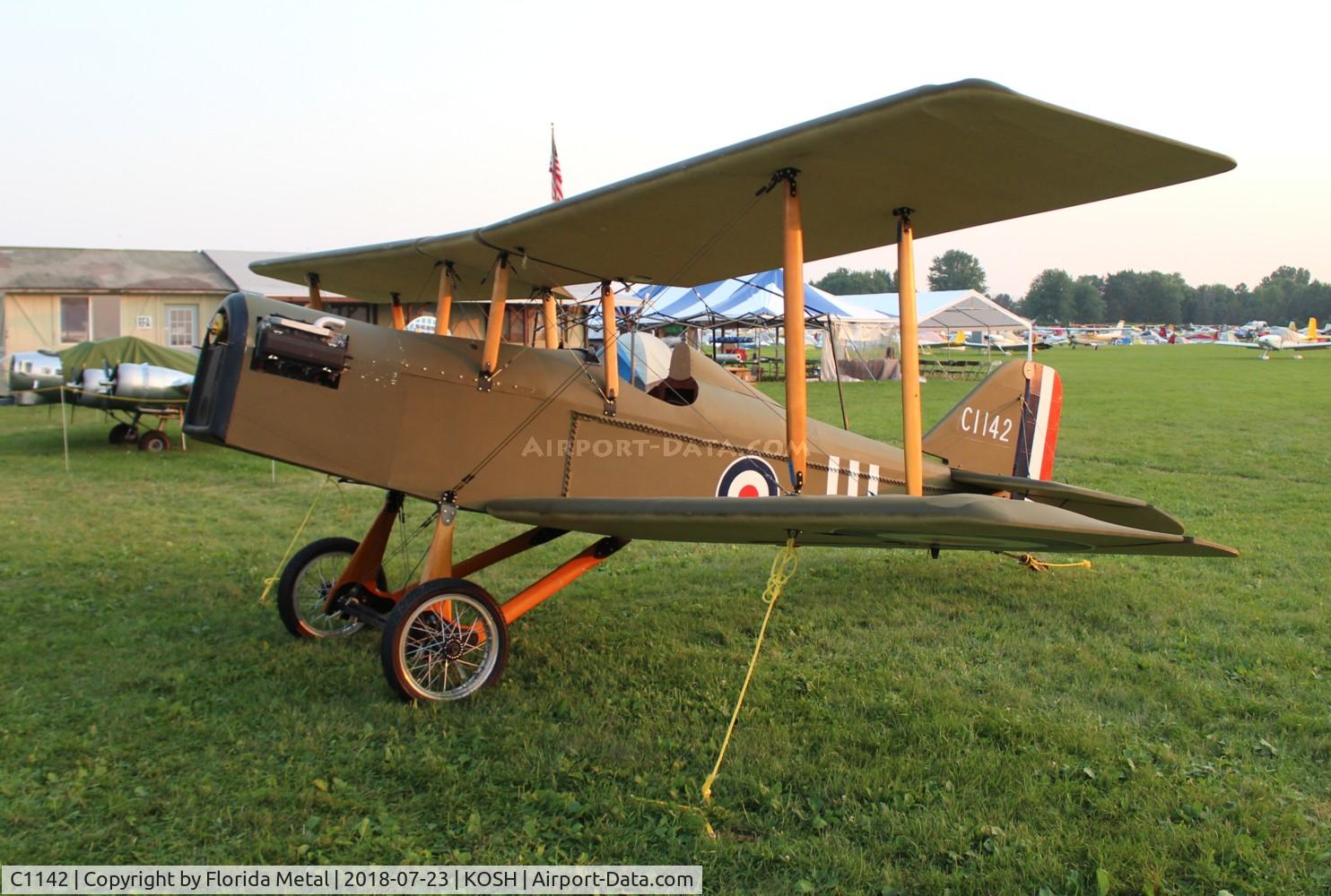 C1142, Royal Aircraft Factory SE-5A Replica C/N Not found C1142, SE-5A