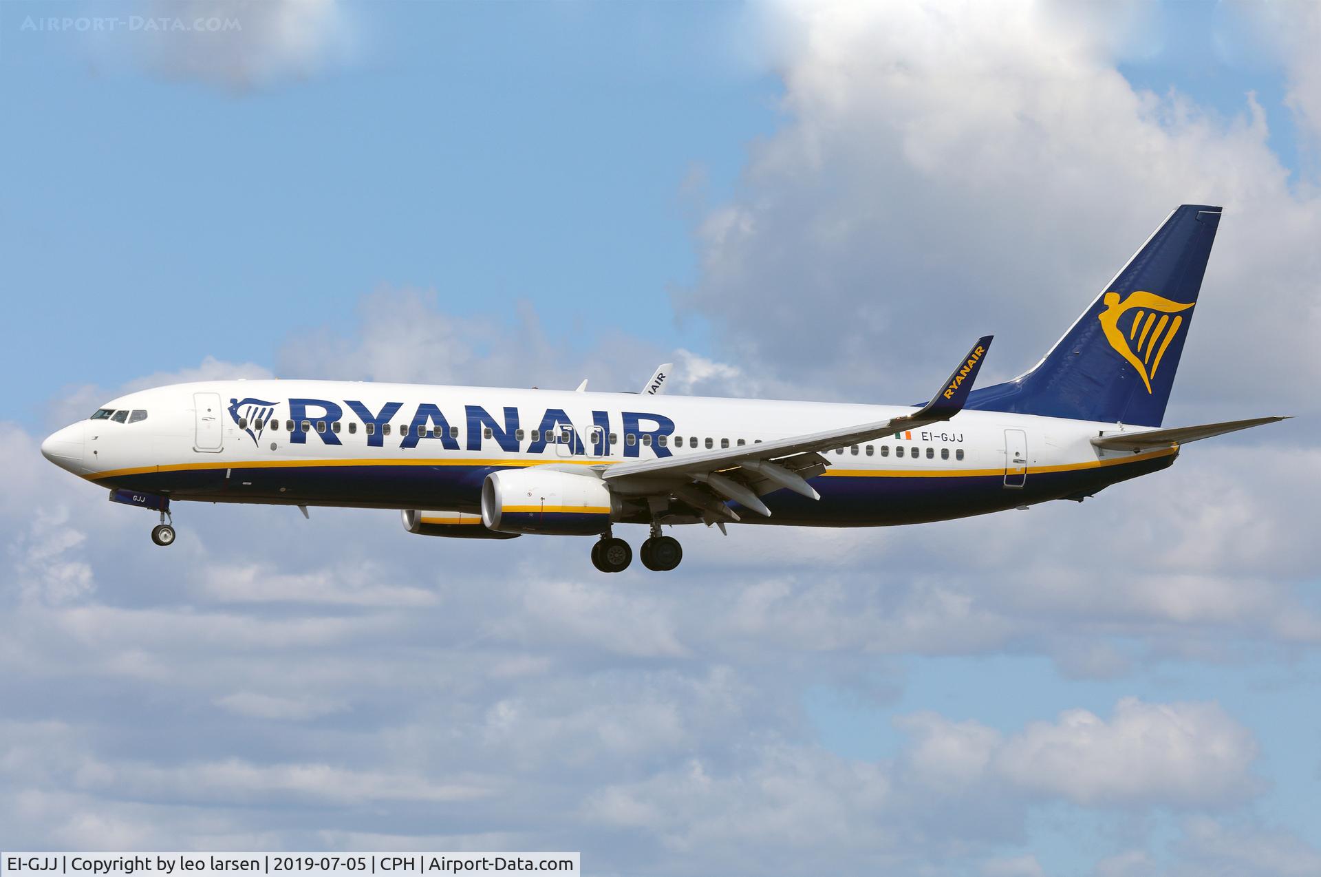 EI-GJJ, 2018 Boeing 737-800 C/N 44831, Copenhagen 5.7.2019