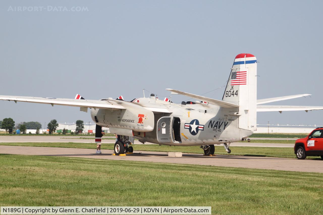 N189G, 1955 Grumman C-1A Trader C/N G-96-74, At the Quad Cities Air Show