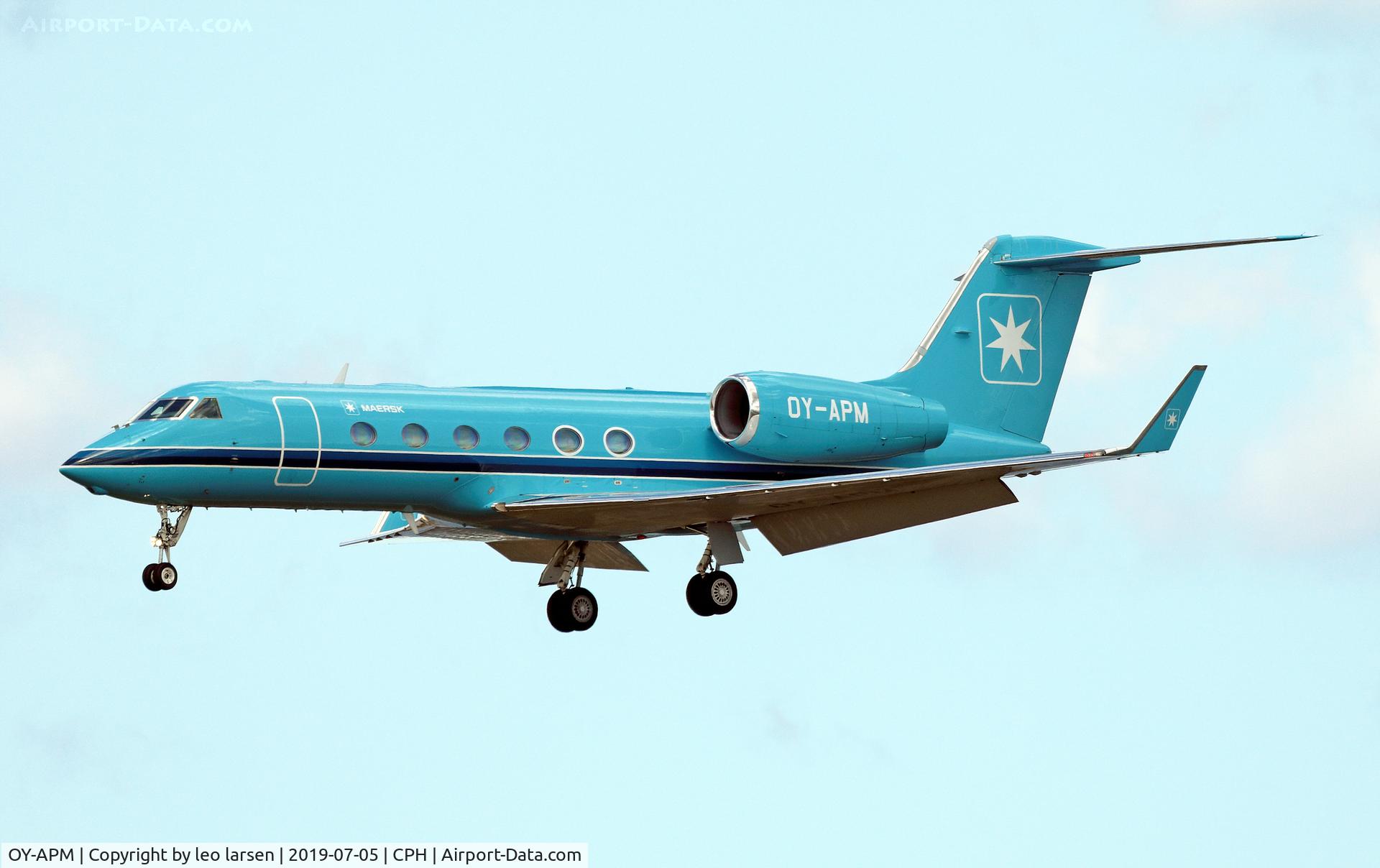 OY-APM, 2014 Gulfstream Aerospace GIV-X (G450) C/N 4305, Copenhagen 5.7.2019