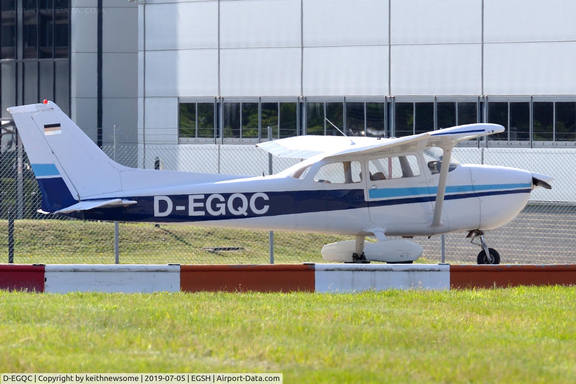 D-EGQC, 1977 Reims F172N Skyhawk C/N 1618, Nice Visitor tucked in a corner.