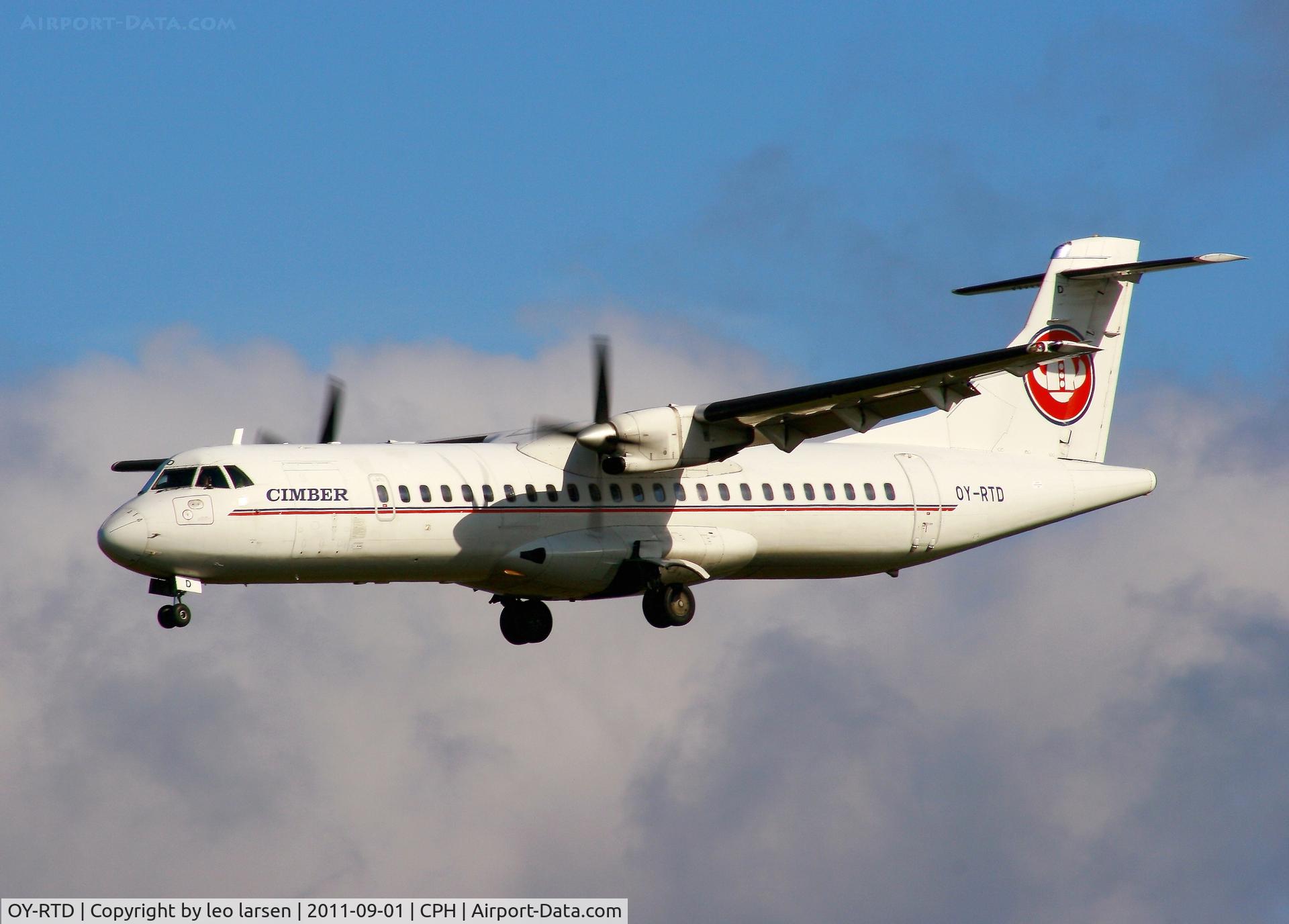 OY-RTD, 1997 ATR 72-202 C/N 509, Copenhagen 1.9.2011
