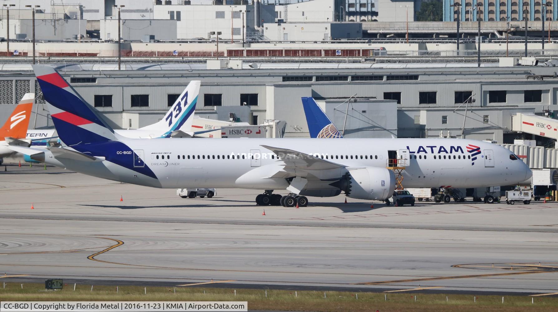 CC-BGD, 2015 Boeing 787-916 Dreamliner C/N 35322, MIA spotting