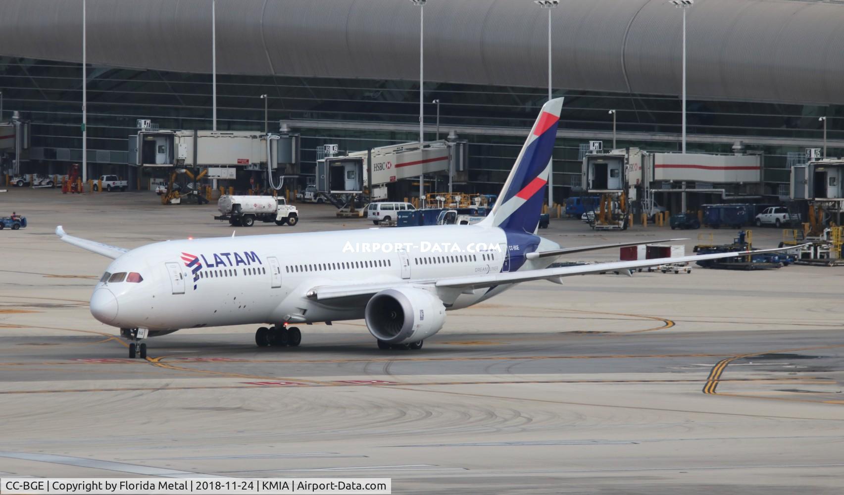CC-BGE, 2015 Boeing 787-9 Dreamliner C/N 38478, MIA spotting