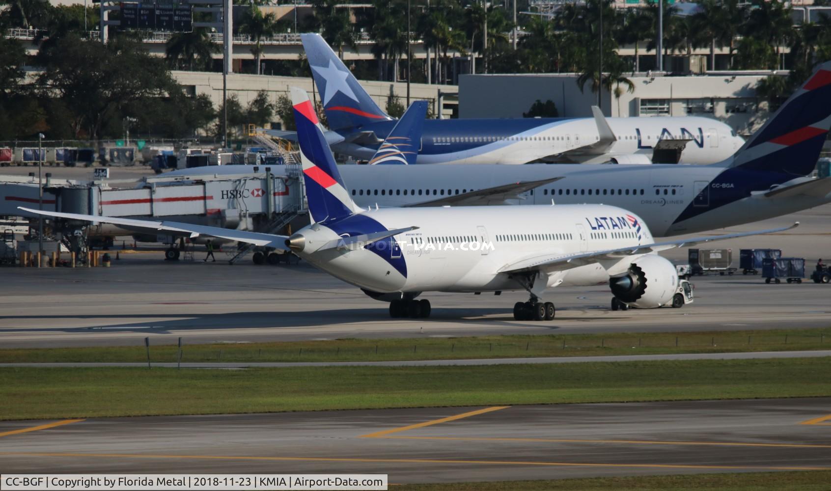CC-BGF, 2015 Boeing 787-9 Dreamliner Dreamliner C/N 38479, MIA spotting