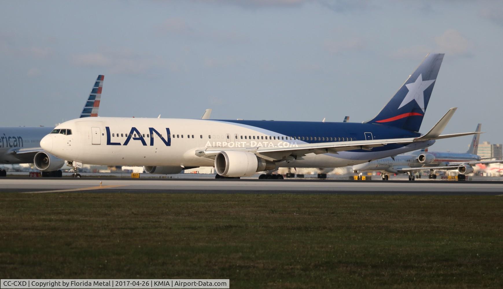 CC-CXD, 2008 Boeing 767-316/ER C/N 35697, MIA spotting