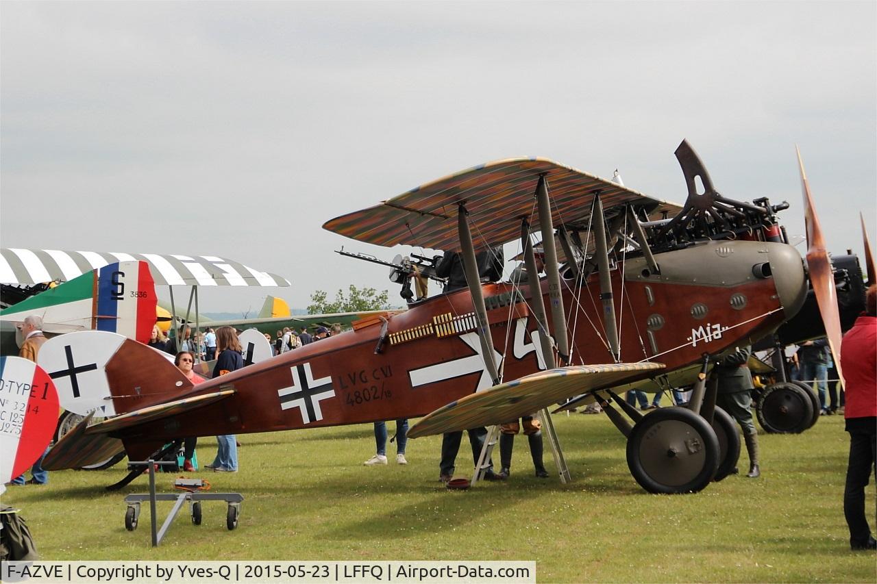 F-AZVE, LVG C.VI  Replica C/N MF-01, LVG C.VI Replica, Static display, La Ferté-Alais Airfield (LFFQ) Air Show 2015