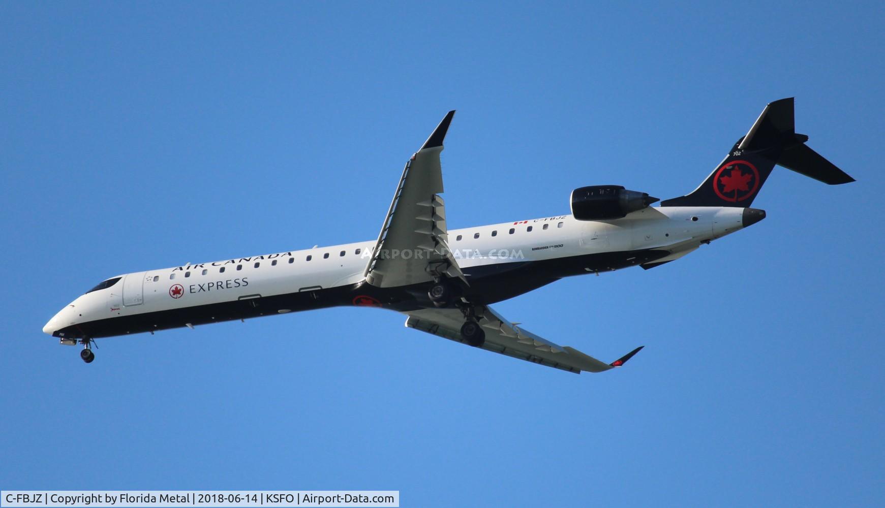 C-FBJZ, 2005 Canadair CRJ-705ER (CL-600-2D15) Regional Jet C/N 15037, SFO spotting