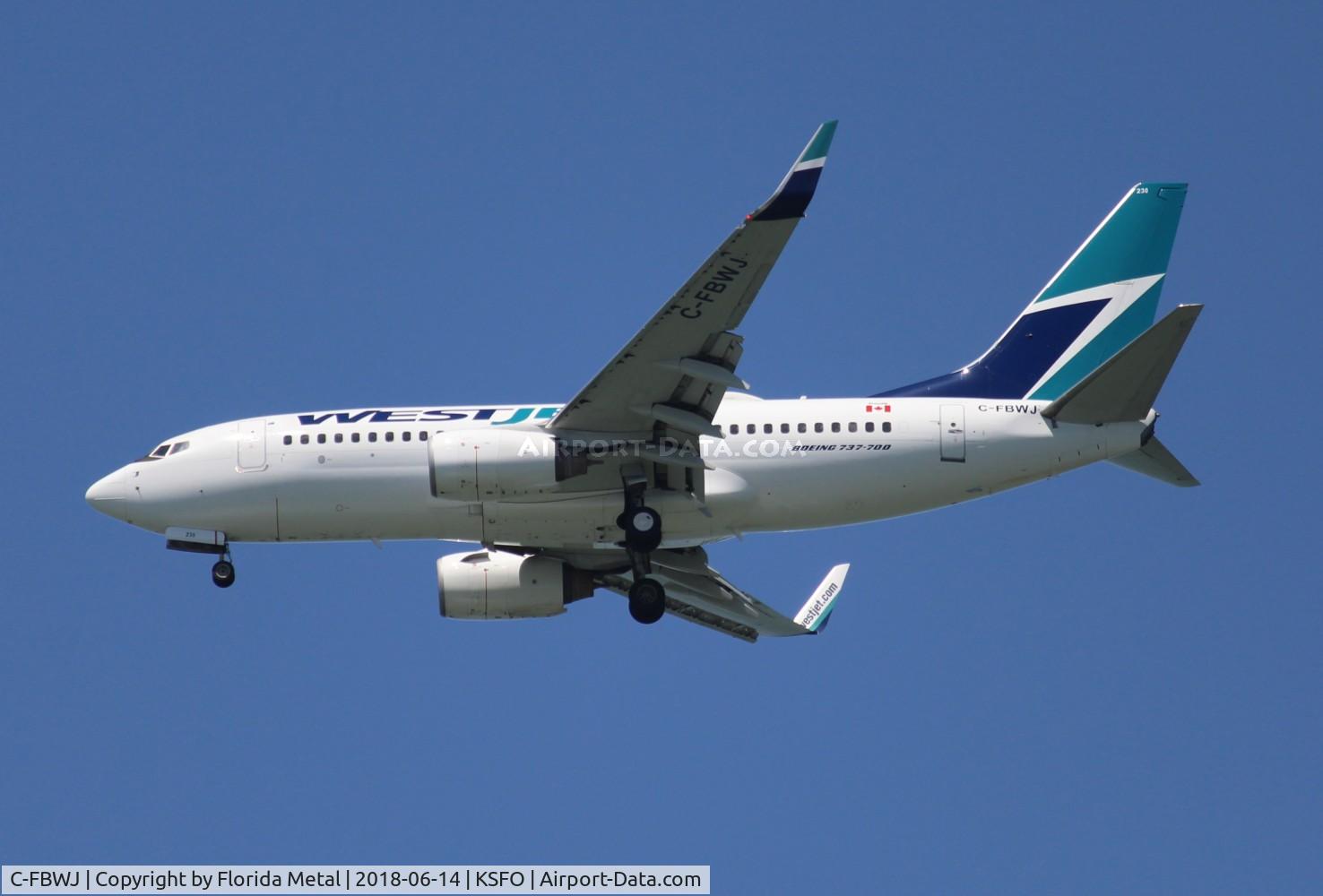 C-FBWJ, 2005 Boeing 737-7CT C/N 32767, SFO spotting