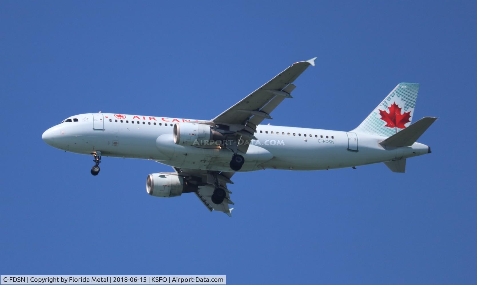 C-FDSN, 1990 Airbus A320-211 C/N 126, SFO spotting