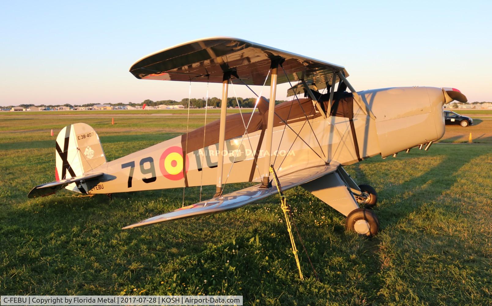 C-FEBU, 2016 Bucker Bu-131 Jungmann Replica C/N E3B-407, BU-131