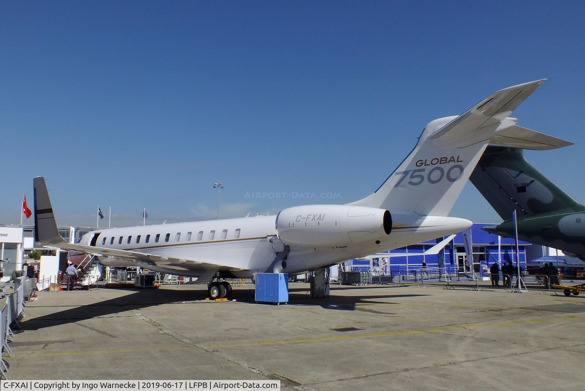 C-FXAI, 2017 Bombardier BD-700-2A12 Global 7500 C/N 70006, Bombardier BD-700-2A12 Global 7500 at the Aerosalon 2019, Paris