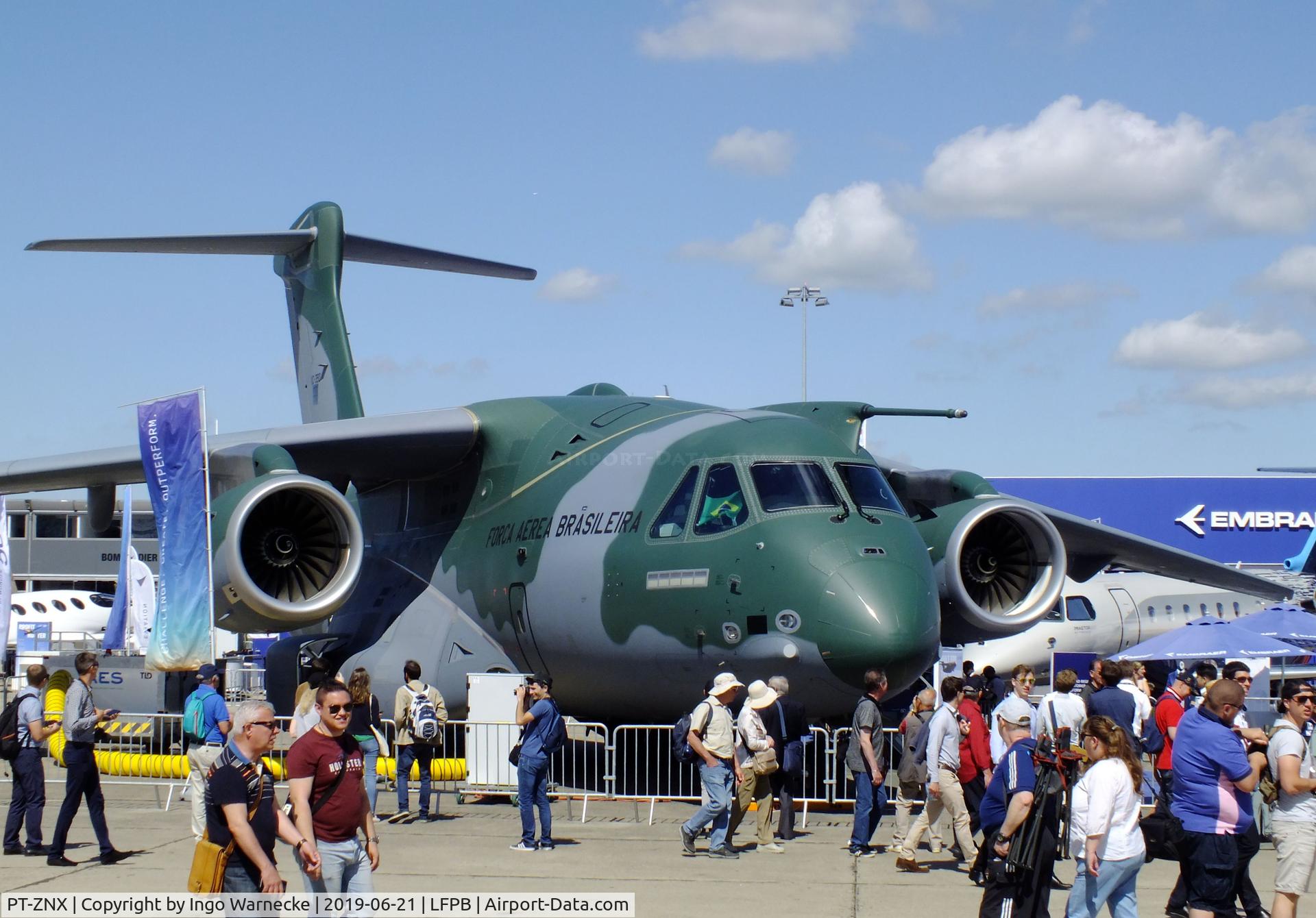 PT-ZNX, Embraer KC-390 (EMB-390) C/N 39000004, EMBRAER KC-390 (EMB-390) of the Forca Aerea Brasileira (Brazilian AF) at the Aerosalon 2019, Paris