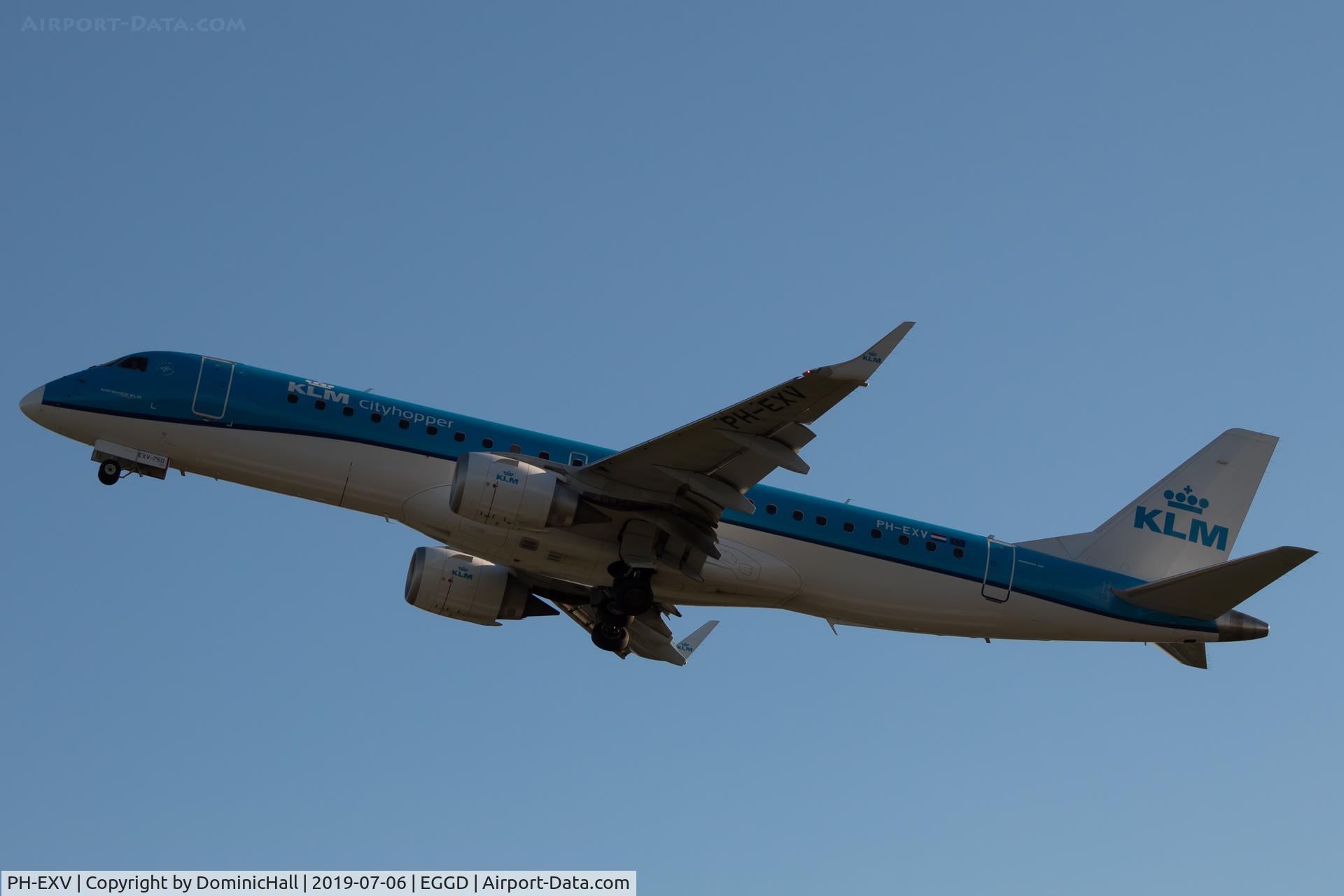 PH-EXV, 2018 Embraer ERJ-190STD (ERJ-190-100) C/N 19000750, Early morning Departure from RWY 27