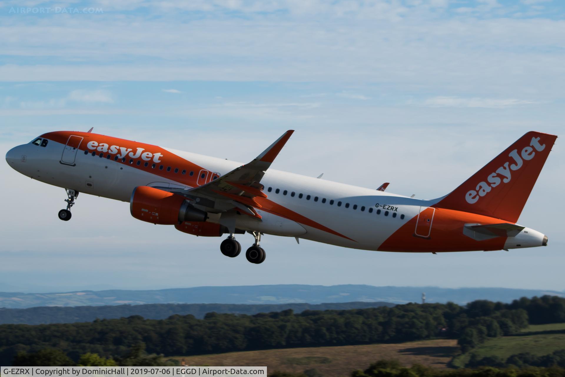 G-EZRX, 2018 Airbus A320-214 C/N 8321, Early morning Departure from RWY 27