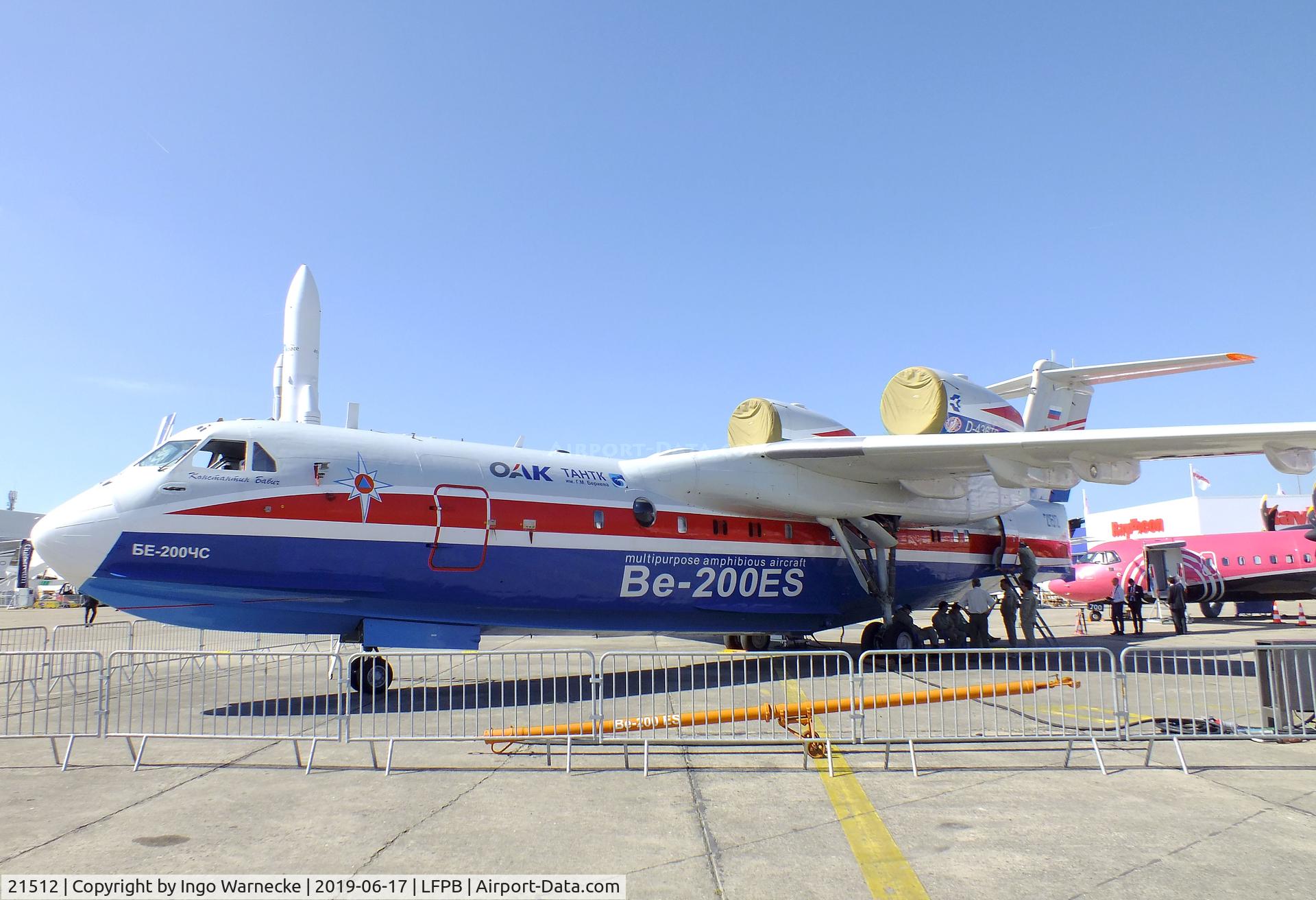 21512, 2002 Beriev Be-200ChS C/N 7682000003, Beriev Be-200ChS / Be-200ES at the Aerosalon 2019, Paris
