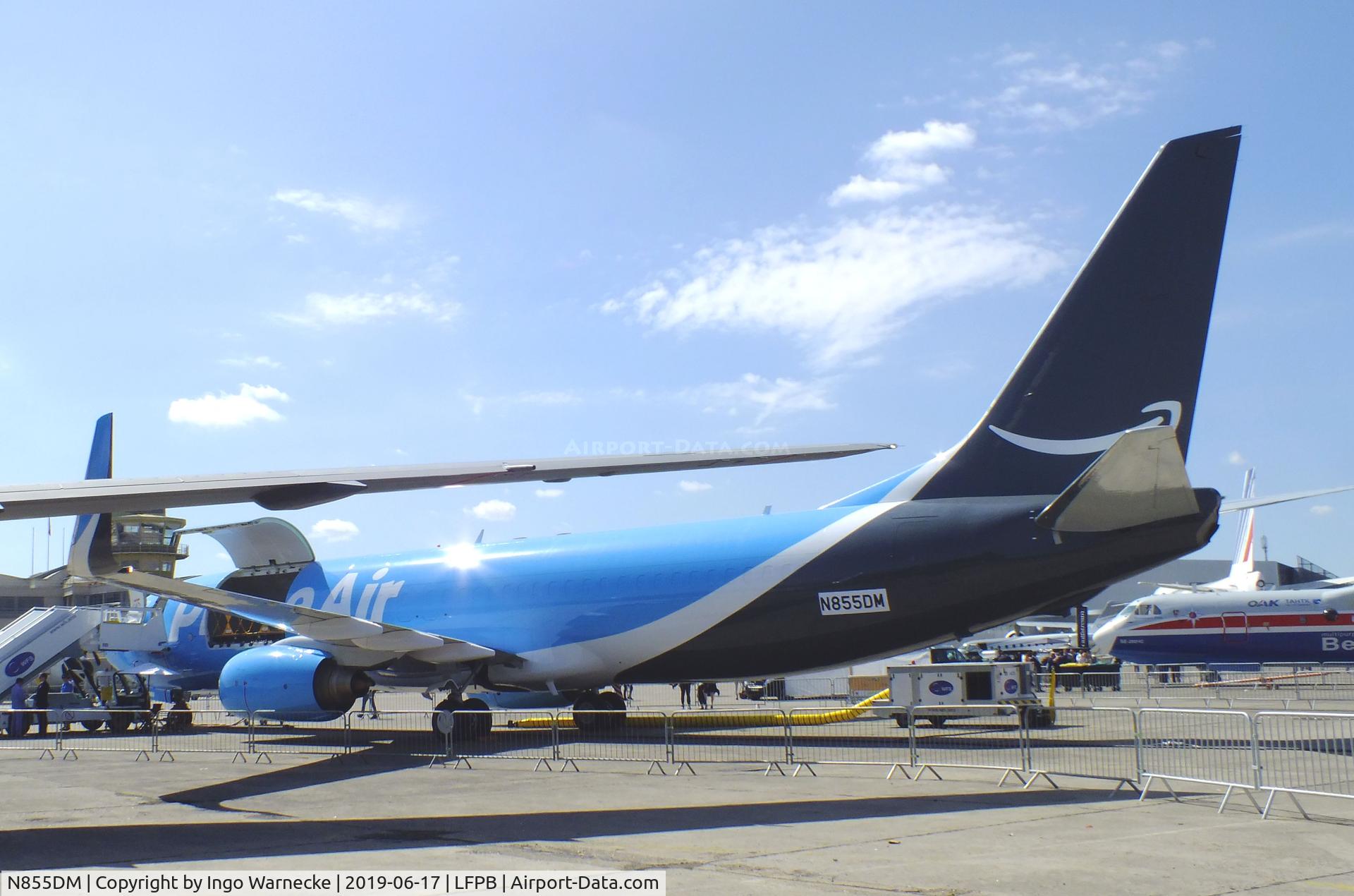 N855DM, 2004 Boeing 737-83N C/N 32663, Boeing 737-83N freighter of (Amazon) Prime Air at the Aerosalon 2019, Paris