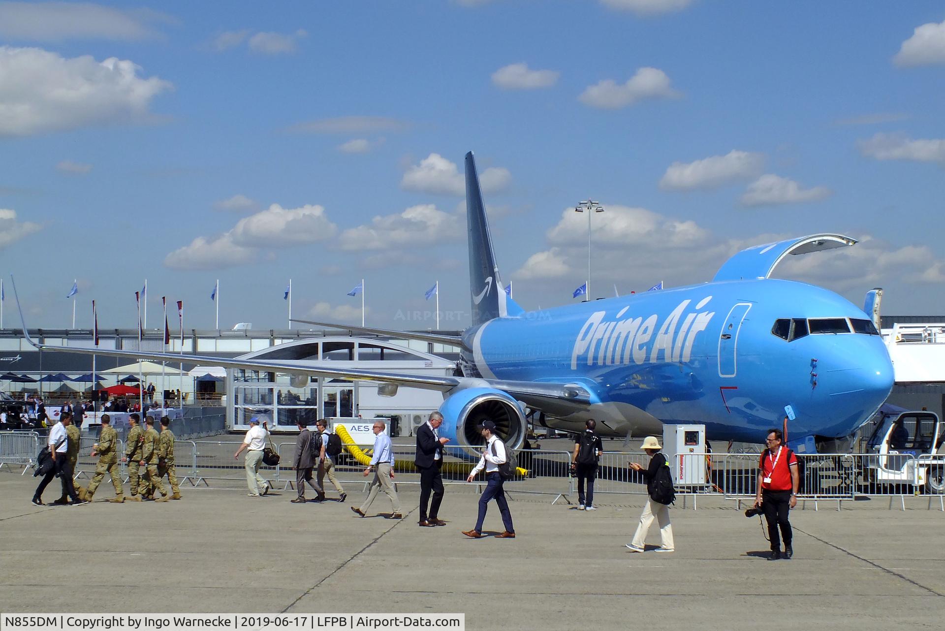 N855DM, 2004 Boeing 737-83N C/N 32663, Boeing 737-83N freighter of (Amazon) Prime Air at the Aerosalon 2019, Paris