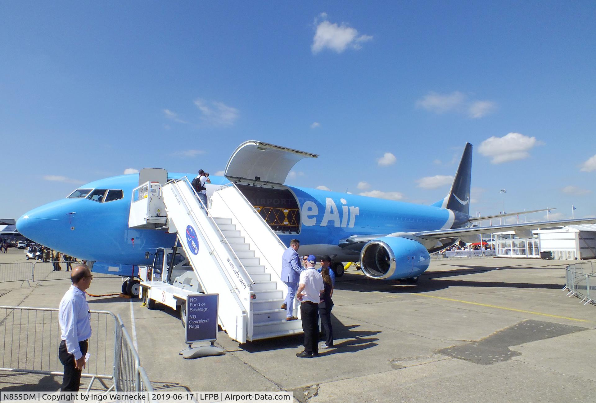 N855DM, 2004 Boeing 737-83N C/N 32663, Boeing 737-83N freighter of (Amazon) Prime Air at the Aerosalon 2019, Paris