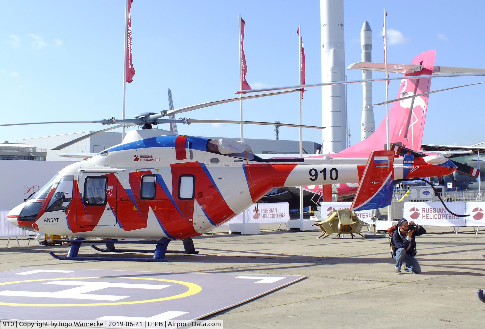 910, Kazan Helicopters Ansat C/N 33114, Kazan Helicopters Ansat at the Aerosalon 2019, Paris
