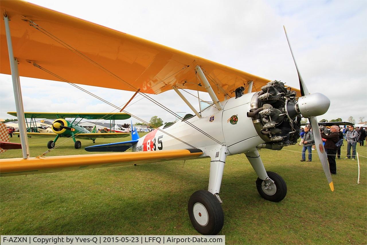 F-AZXN, 1942 Boeing A75N1 (PT-17) C/N 75-3885, Boeing A75N1(PT17), Static display, La Ferté-Alais Airfield (LFFQ) Air show 2015
