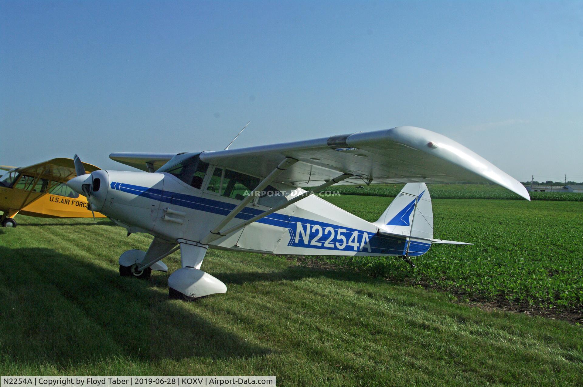 N2254A, 1952 Piper PA-20-135 Pacer C/N 20-908, Visitor at the Ercoupe owners convention