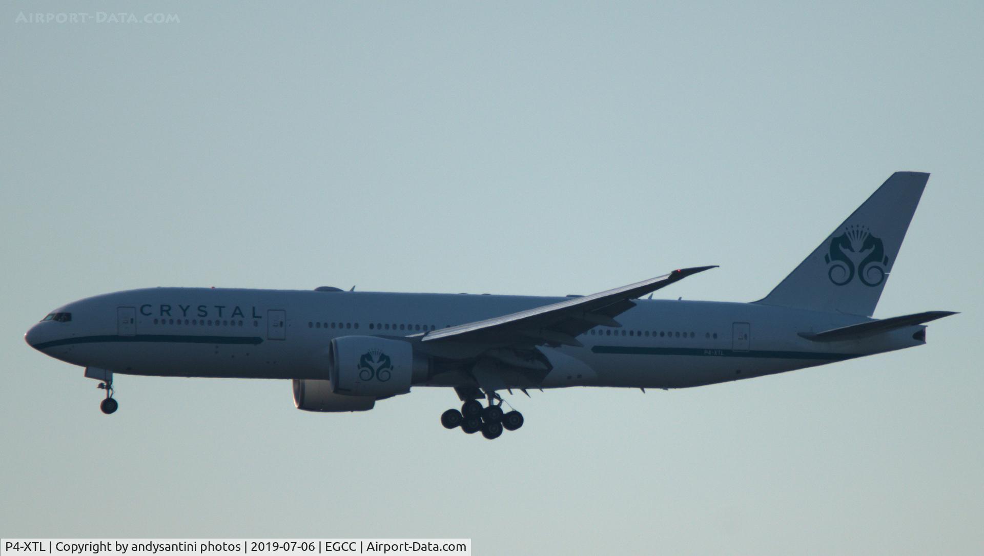 P4-XTL, 2011 Boeing 777-29MLR C/N 40955, aircraft on app into man this aircraft will dep egcc 2019-07-07 with the MUFC and staff to [**Perth OZ**]
