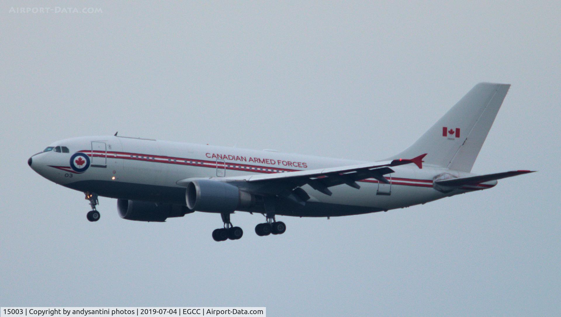 15003, 1986 Airbus CC-150 Polaris (A310-304(F)) C/N 425, photo taken from home on app into EGCC uk opp flight num [**CFC3166**] dont see that many A310 in egcc now a days TSC sometimes arr with 1 of there A310.