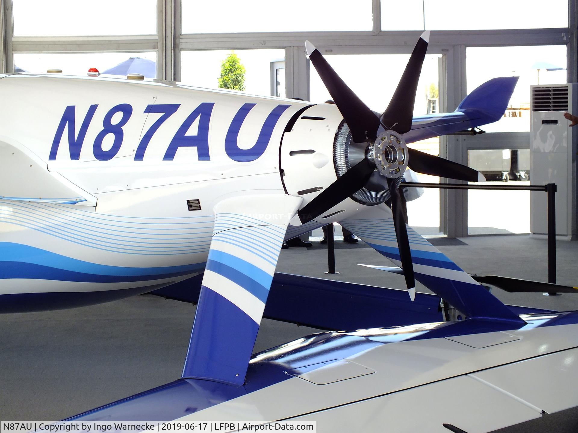 N87AU, 2018 Aurora Flight Sciences Pegasus C/N AU-087, Aurora Flight Sciences Pegasus / Boeing PAV (Passenger Air Vehicle) with 9 electric motors at the Aerosalon 2019, Paris