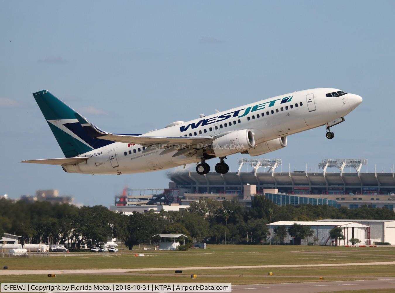 C-FEWJ, 2005 Boeing 737-7CT C/N 32769, TPA spotting