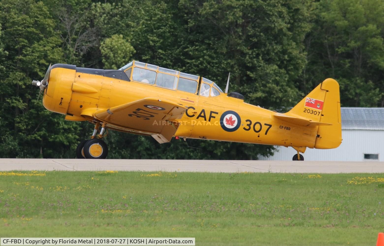CF-FBD, 1952 Canadian Car & Foundry T-6 Harvard Mk.4 C/N CCF4-98, Air Venture 2018